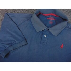 Johnnie 0 Shirt Mens Med Blue Polo Prep-formance Polo Golf Preppy Breathable